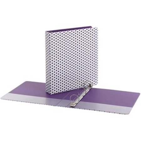 TOPS PRODUCTS TOPS Products OXF42655 1.5 in. Oxford Back-Mounted Round Ring Binder; Purple OXF42655